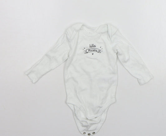 Lupilu Baby White   Babygrow One-Piece Size 3-6 Months