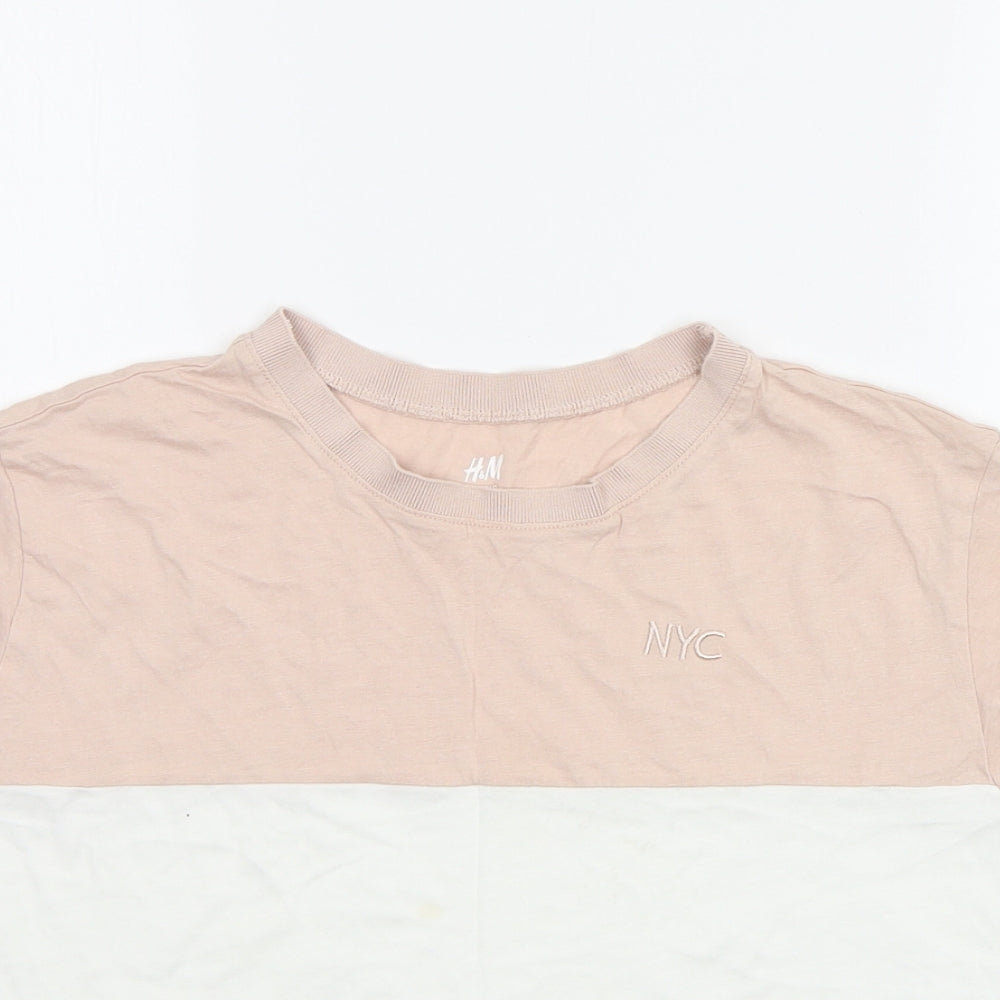 H&M Girls Pink   Basic T-Shirt Size 11-12 Years