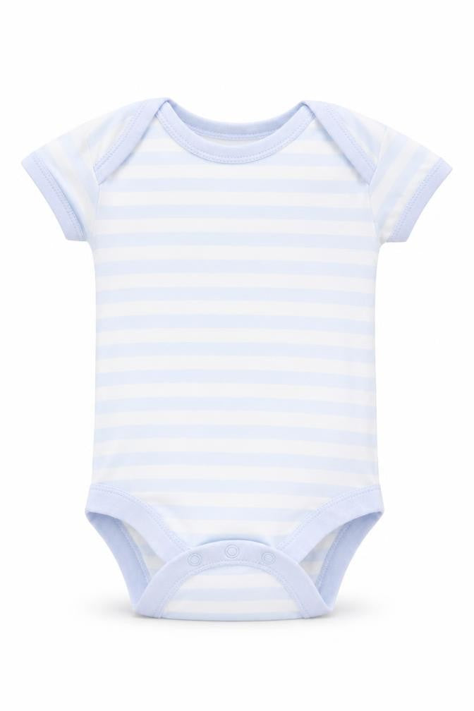 Matalan Baby Blue Striped  Babygrow One-Piece Size 3-6 Months