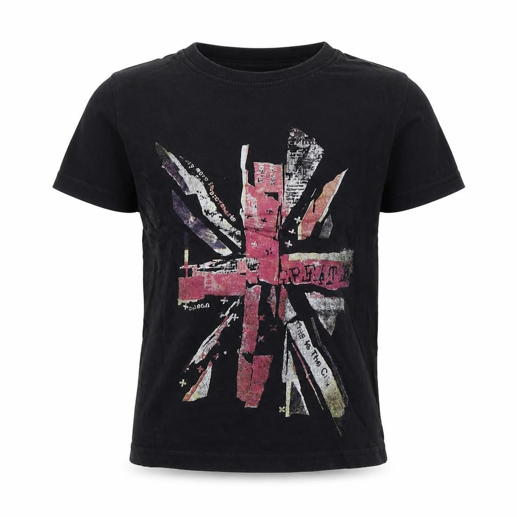 carr Boys Black   Basic T-Shirt Size 6-7 Years