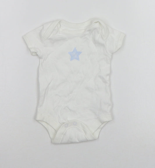 Matalan Baby White   Babygrow One-Piece Size 3-6 Months