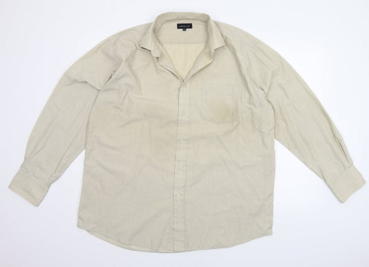 Cedar Wood State Mens Beige    Button-Up Size 16.5