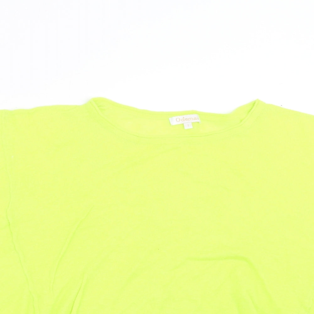 ODEMAI Womens Green  Knit Pullover Jumper Size XS