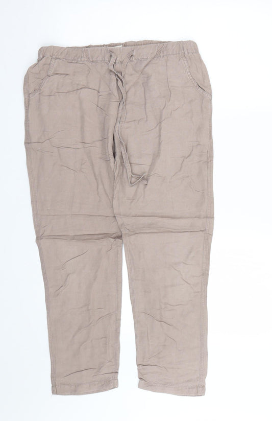 justliving Womens Brown   Trousers  Size M L24 in