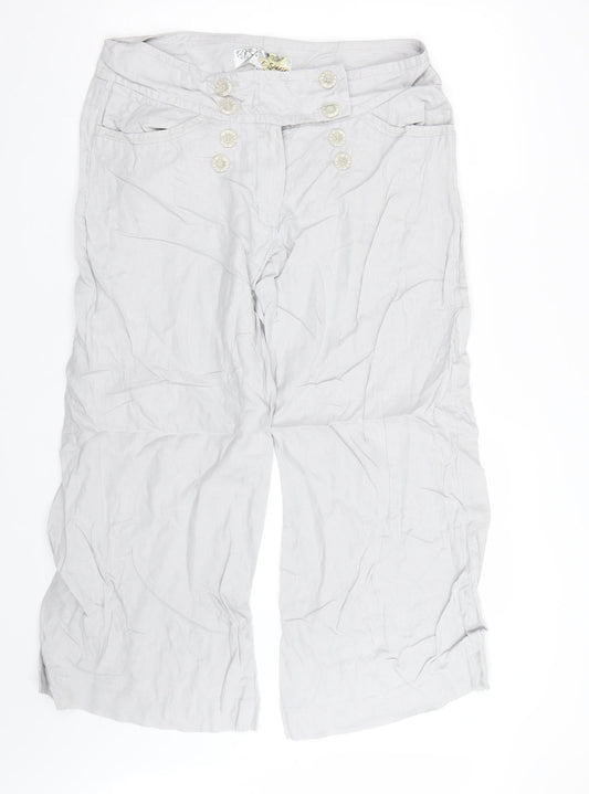 E Studio Womens Grey   Trousers  Size 14 L26 in