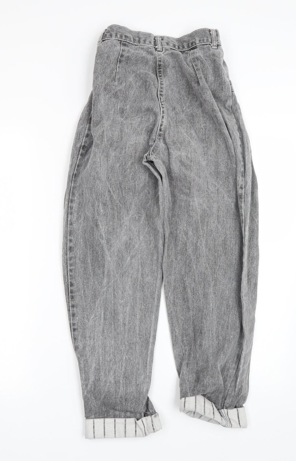 Preworn Womens Grey  Denim Straight Jeans Size 4 L24 in