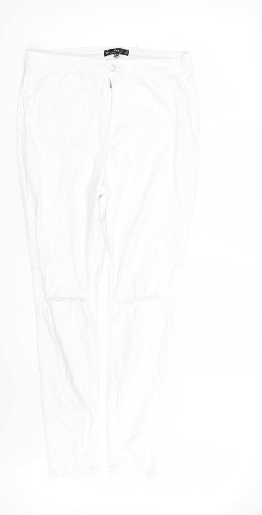 Vice Womens White   Skinny Jeans Size 16 L26 in