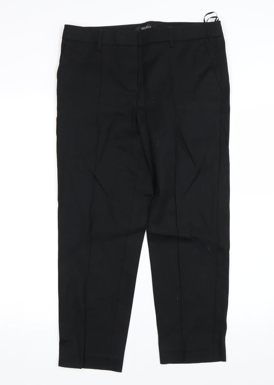 NEXT Womens Black   Trousers  Size 10 L22 in