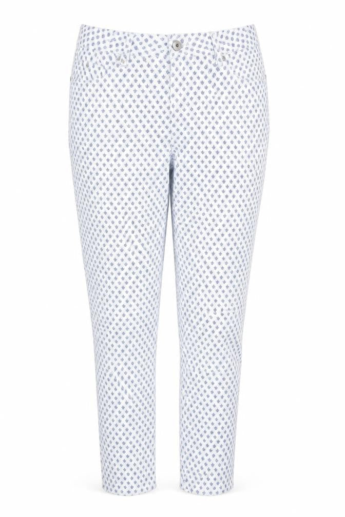 Dash Womens White Polka Dot Denim Skinny Jeans Size 10 L23 in