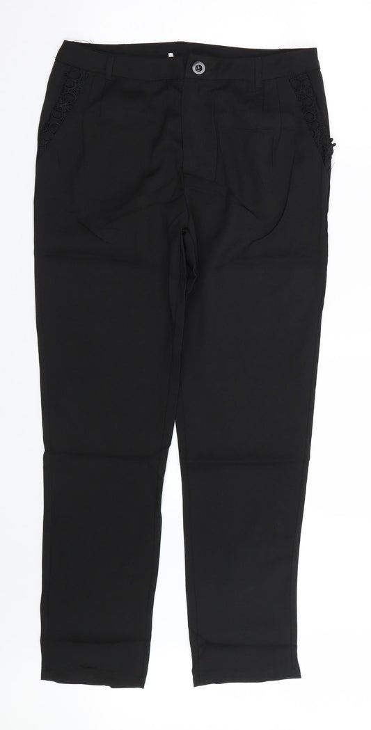 Preworn Womens Black   Trousers  Size XL L28 in