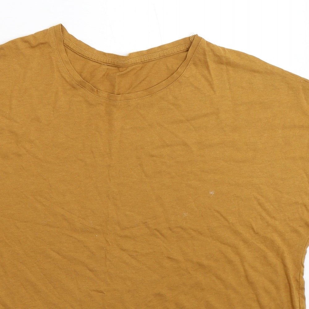 Preworn Womens Beige   Basic T-Shirt Size L
