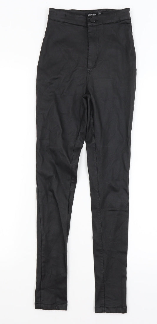 Boohoo Womens Black   Trousers  Size 6 L26 in