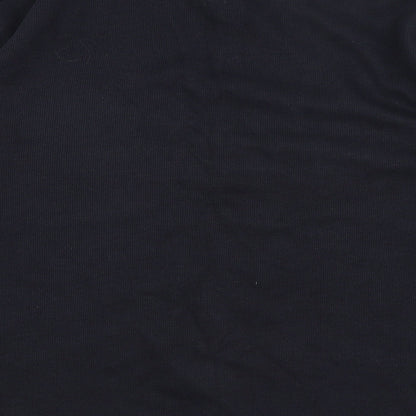 Brand and care label for Fraser men’s blue jumper, size L