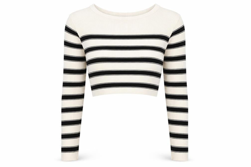 Primark Womens Ivory Striped  Pullover Jumper Size L