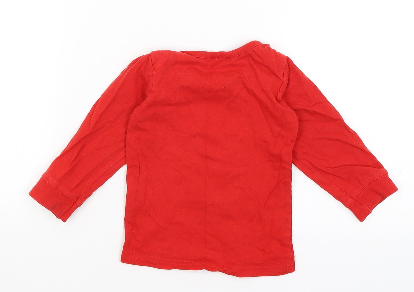 PJs Baby Red   Basic T-Shirt Size 12-18 Months  - Little Pudding