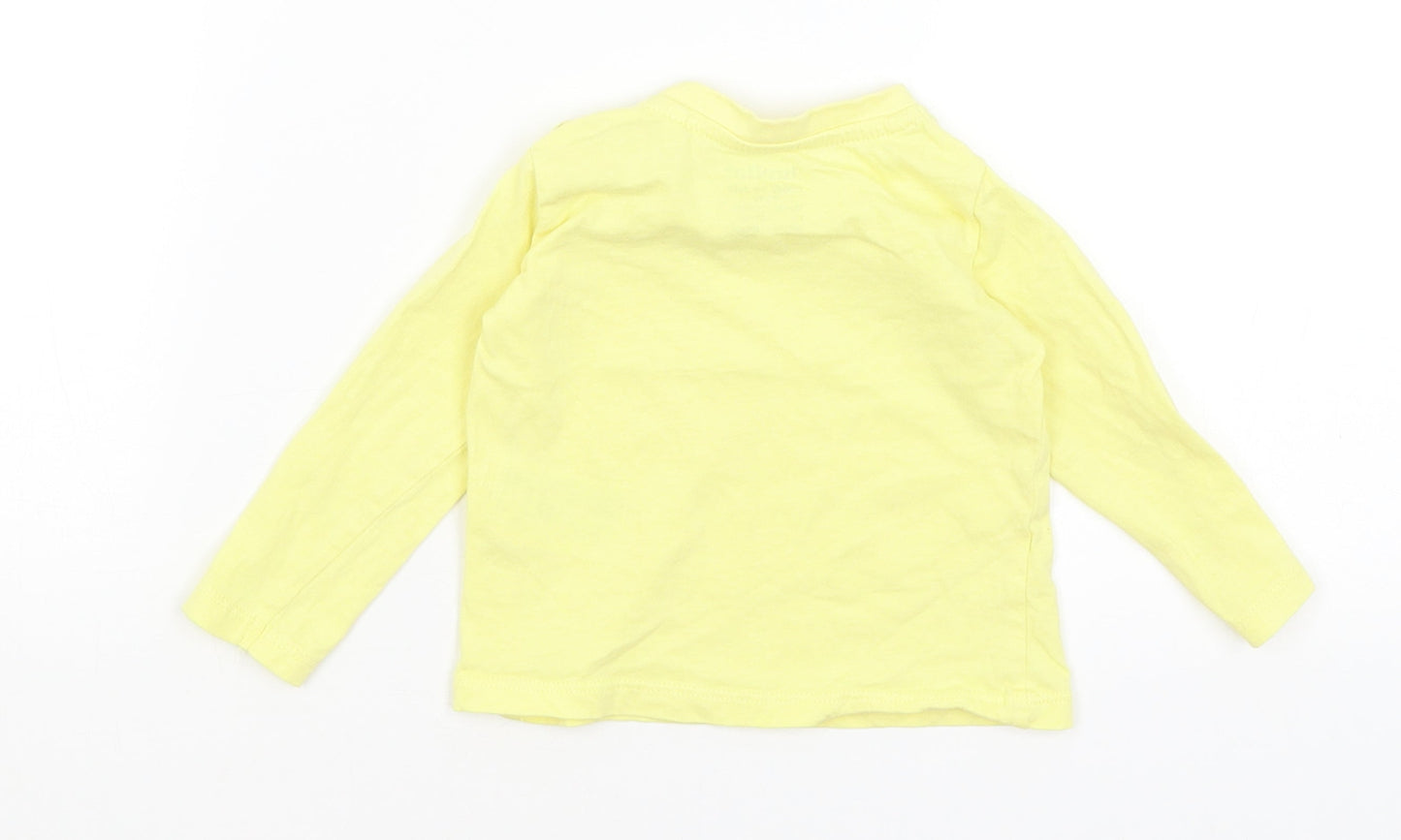 Lupilu Baby Yellow   Basic T-Shirt Size 9-12 Months
