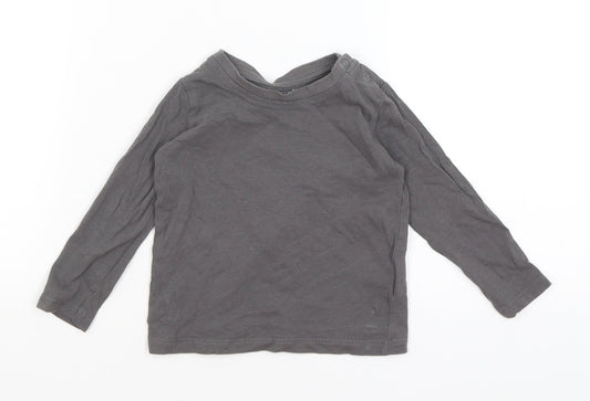 Lupilu Baby Grey   Basic T-Shirt Size 9-12 Months