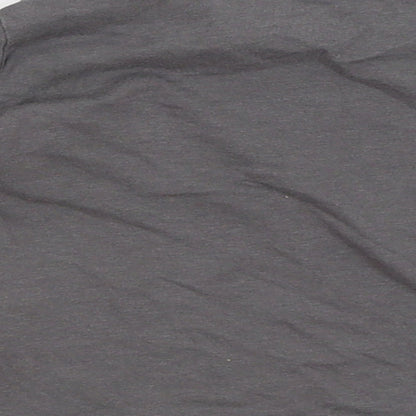Brand and care label for Lupilu Baby Grey Basic T-Shirt, size 9-12, Months
