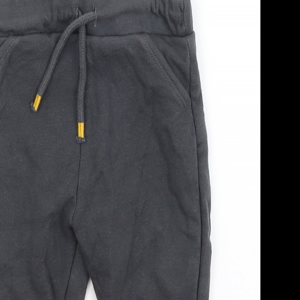 F&F Baby Grey   Jogger Trousers Size 9-12 Months