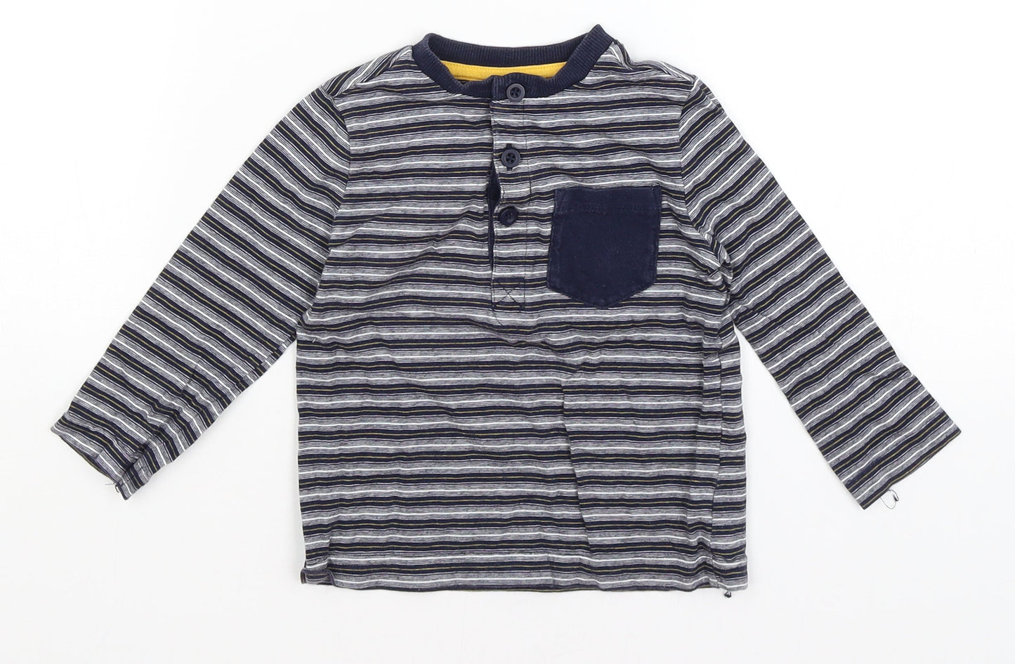 F&F Baby Blue Striped  Basic T-Shirt Size 12-18 Months