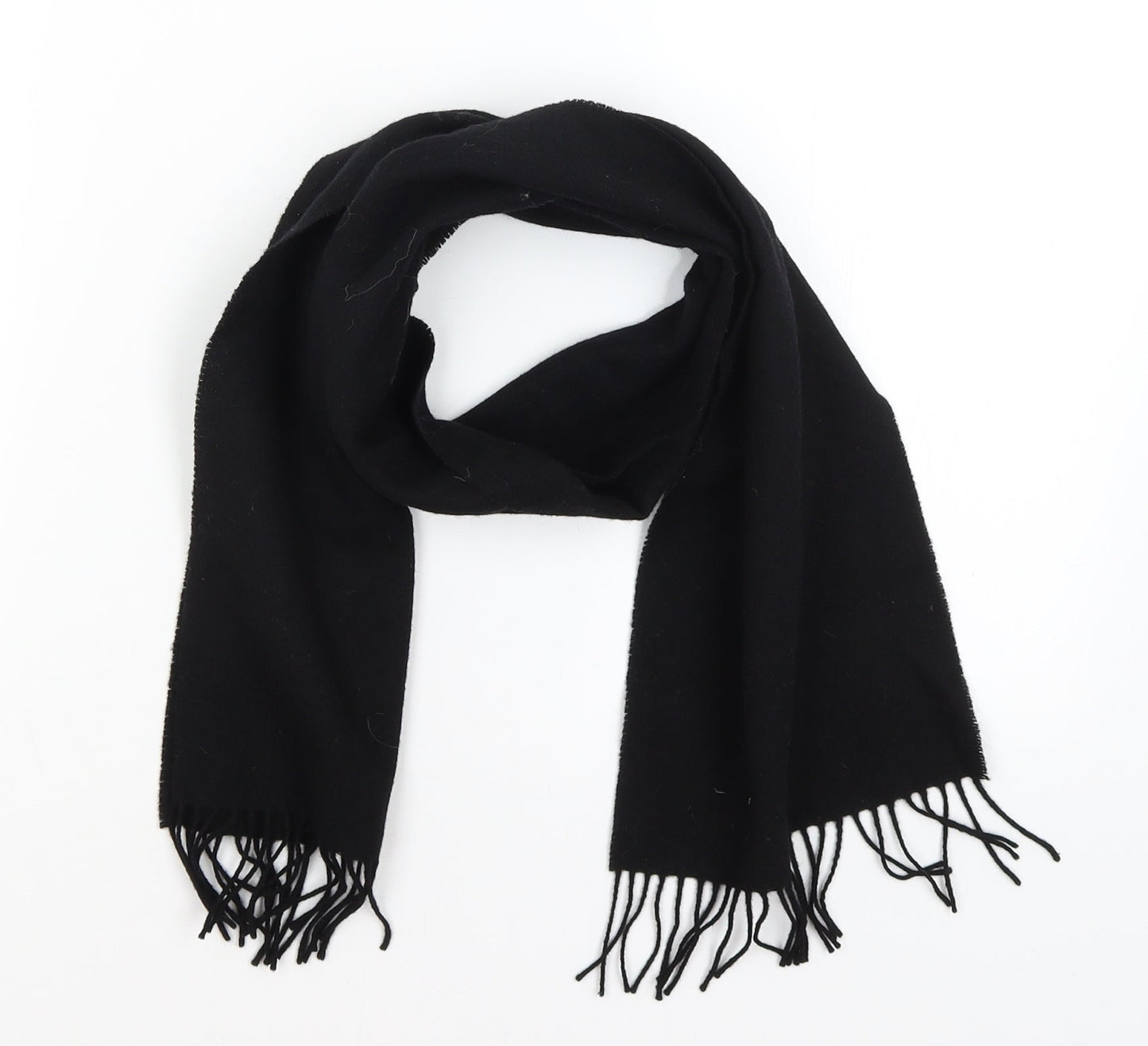Preworn Womens Black    Scarf