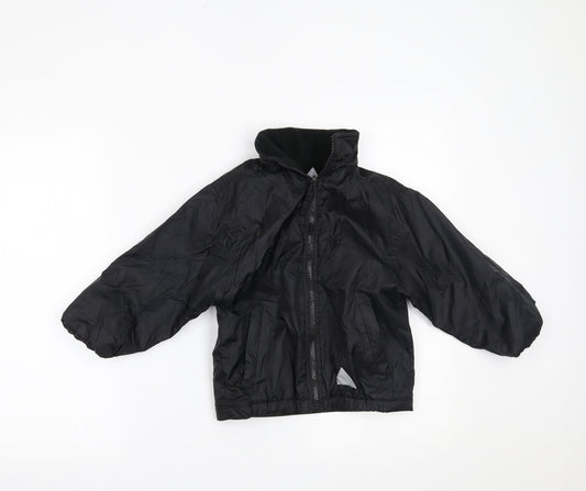 Blue Max Boys Black   Basic Coat Coat Size 3-4 Years