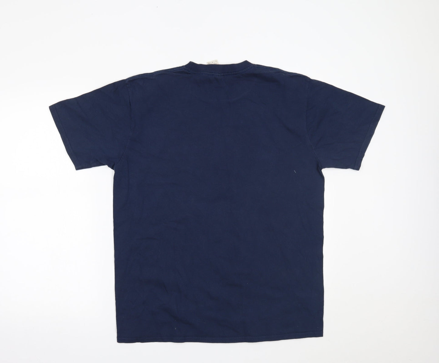 Gildan Mens Blue    T-Shirt Size L