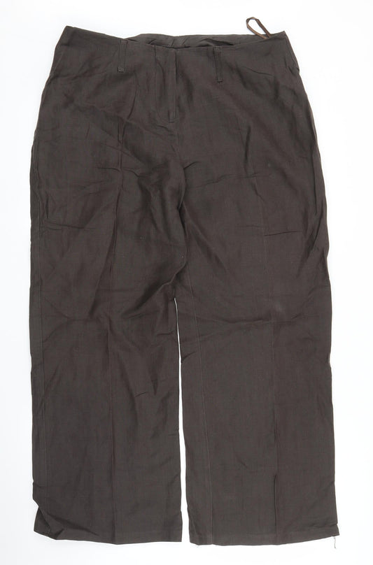 BM Womens Brown   Trousers  Size 16 L27 in