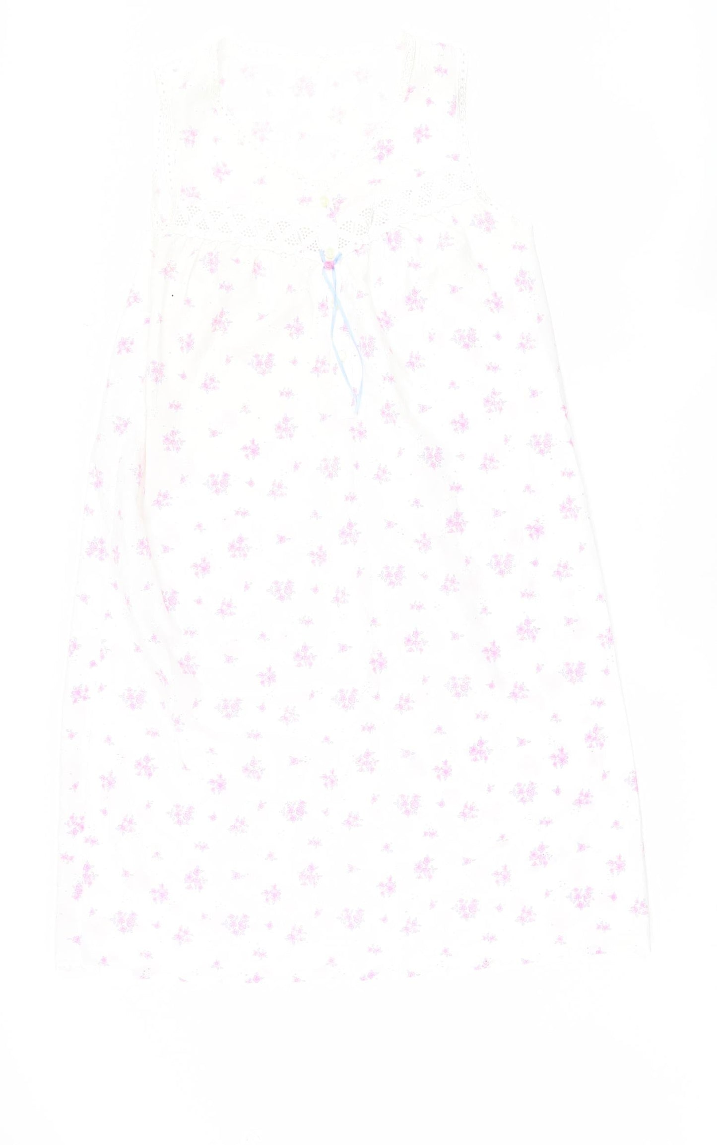 Marks and Spencer Womens White Floral  Top Dress Size 14