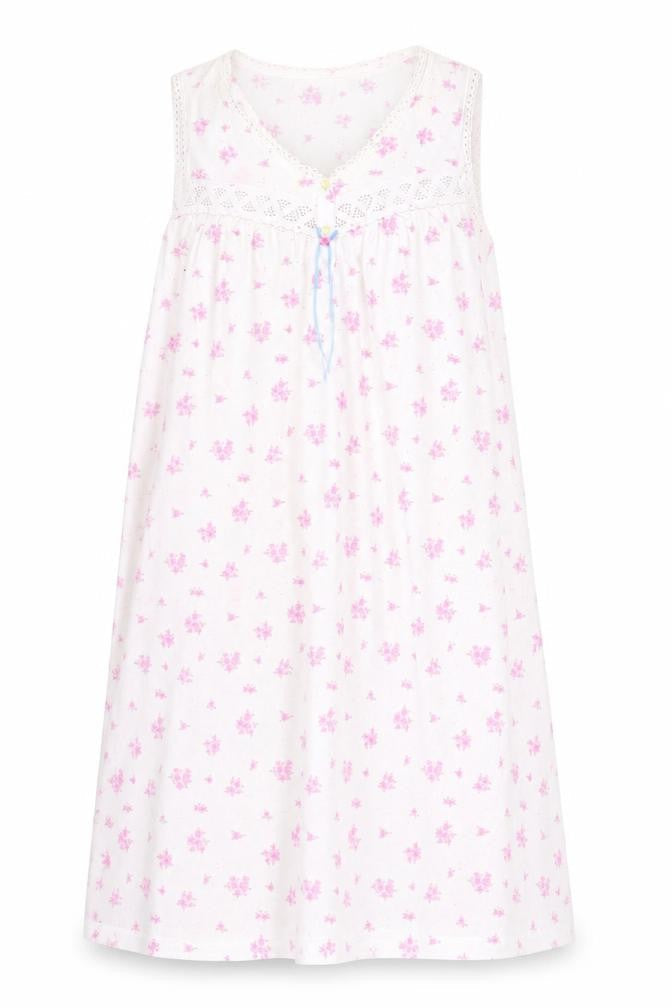 Marks & Spencer Womens White Floral  Top Dress Size 14