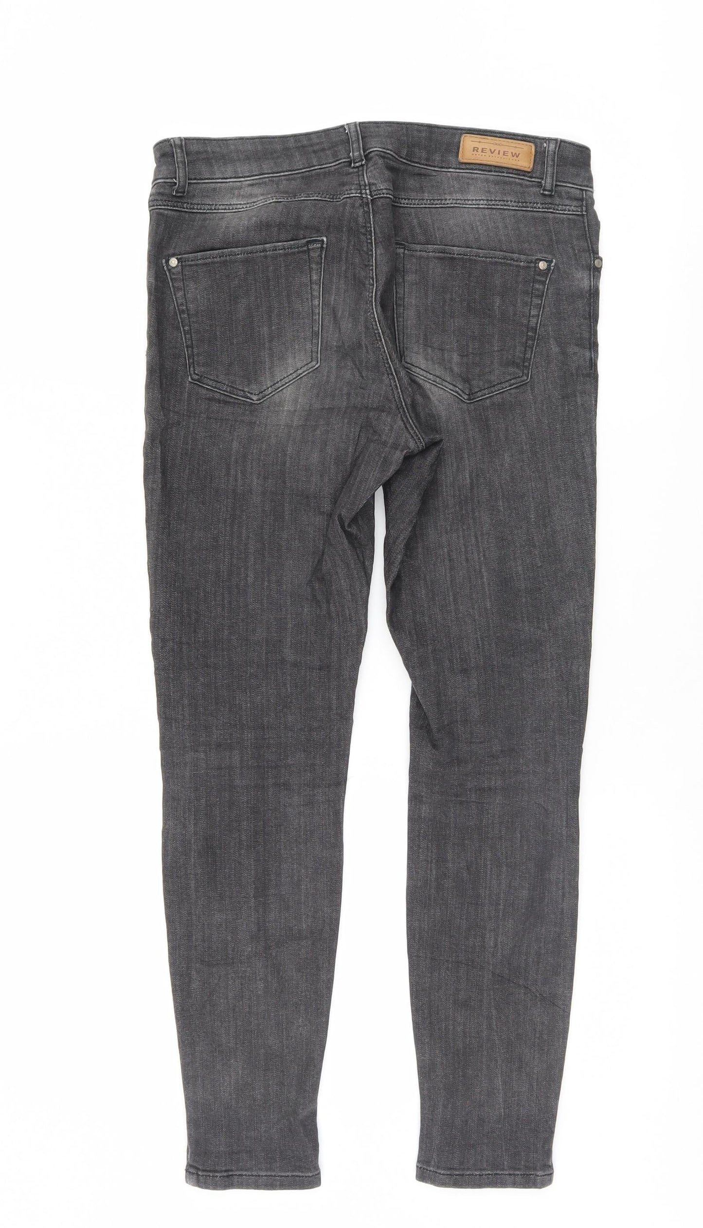 Review Womens Grey   Skinny Jeans Size 28 L29.5 in