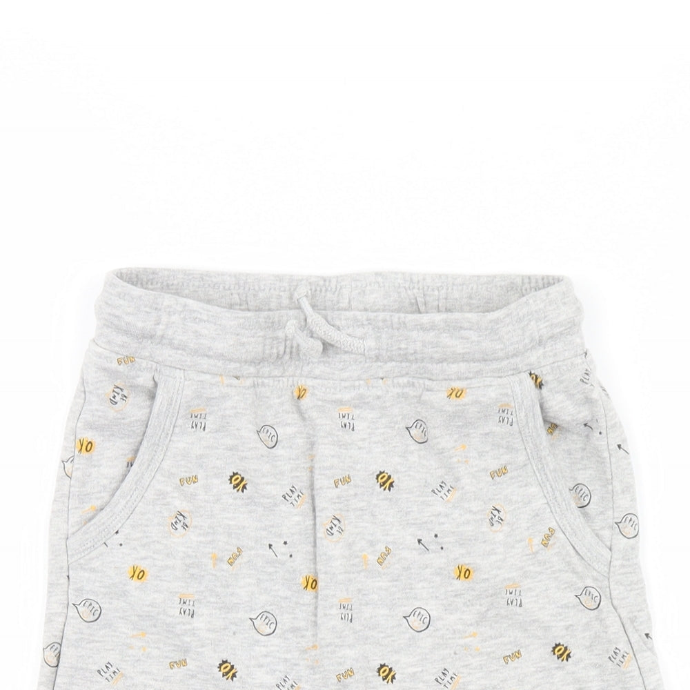 George Boys Grey   Sweat Shorts Size 6-7 Years