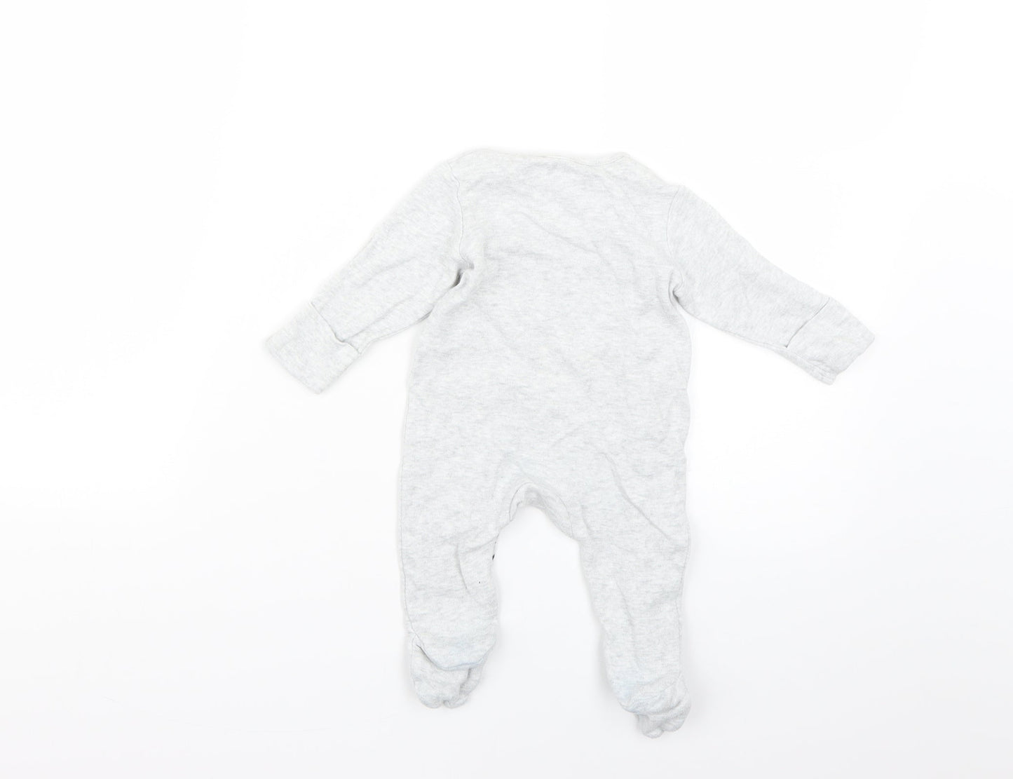 Marks and Spencer Baby Grey Geometric  Babygrow One-Piece Size 0-3 Months