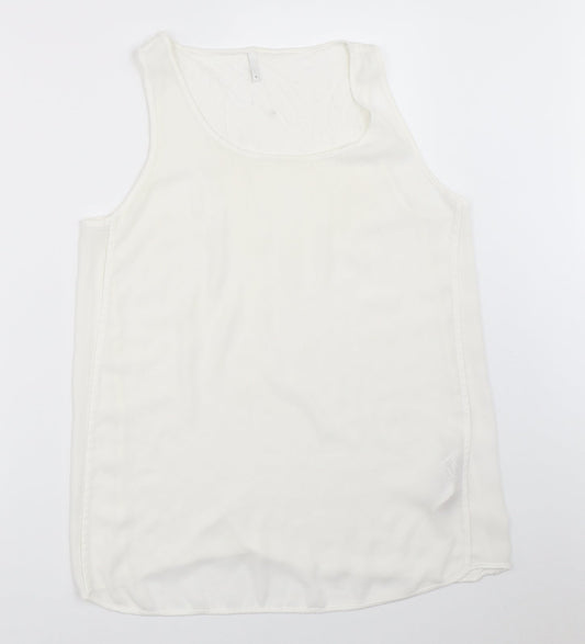 Only Womens White   Basic Tank Size L