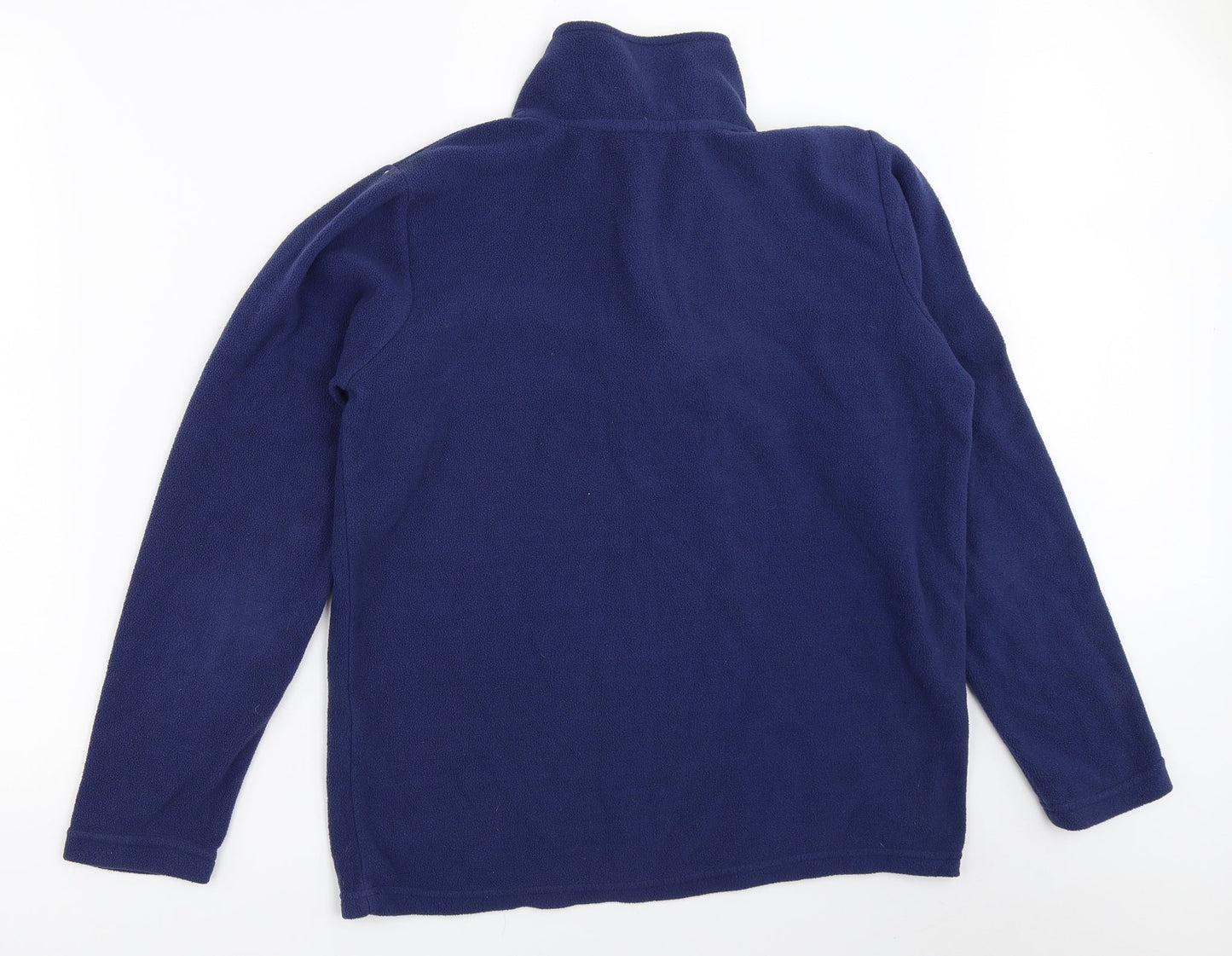 Freedom Trail Mens Blue  Fleece Henley Sweatshirt Size XS