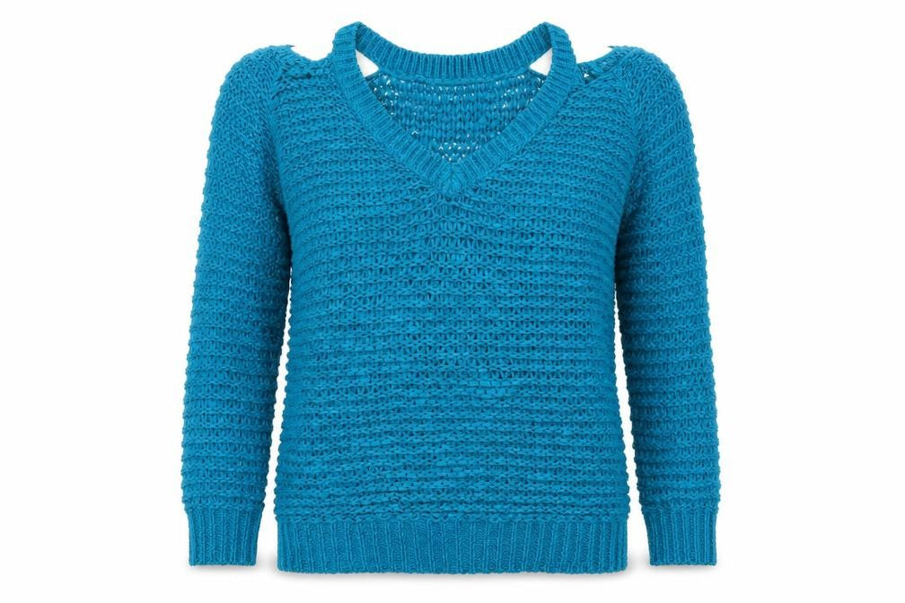 Papaya Womens Blue   Pullover Jumper Size S