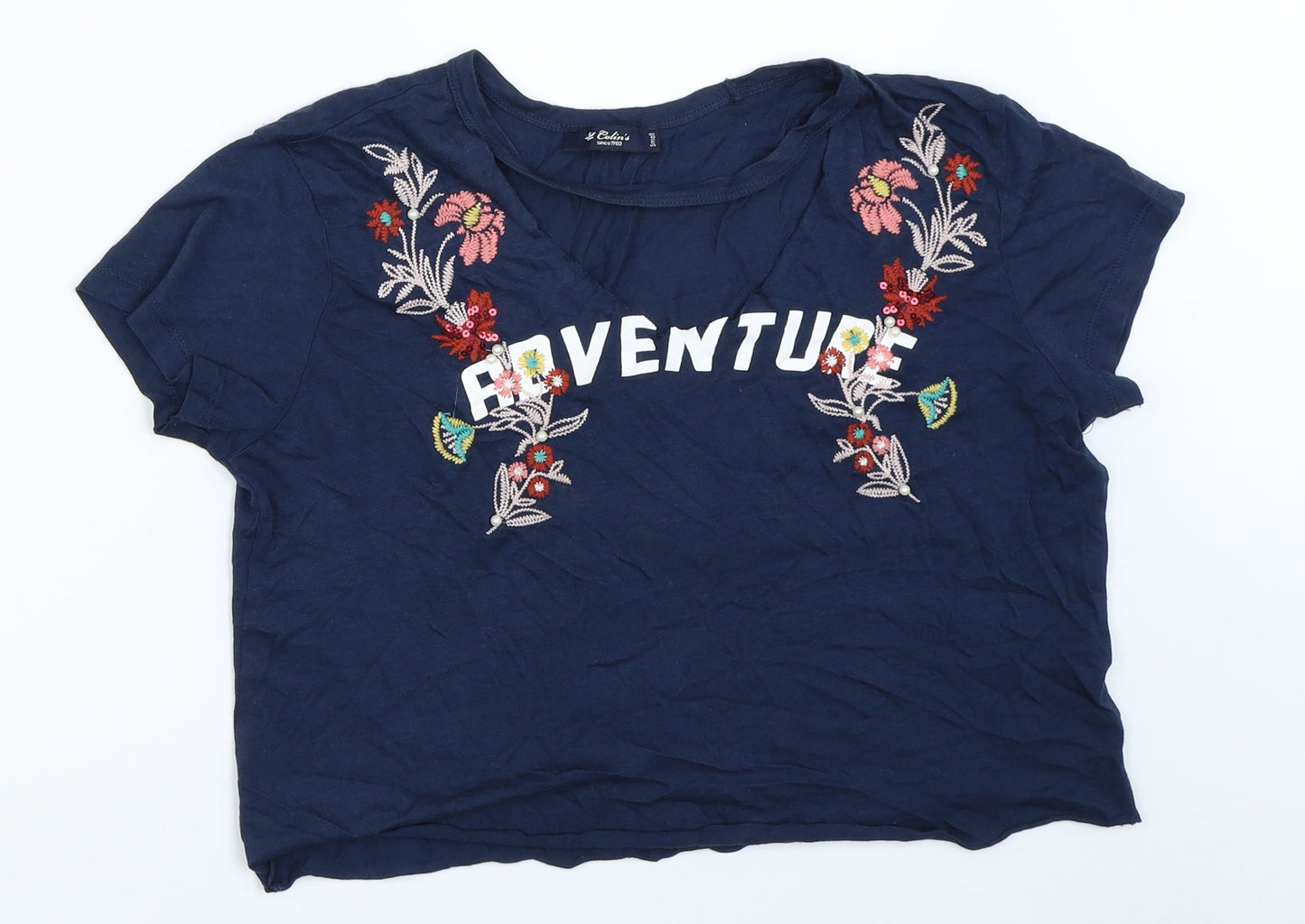 Colin's Womens Blue   Basic T-Shirt Size S
