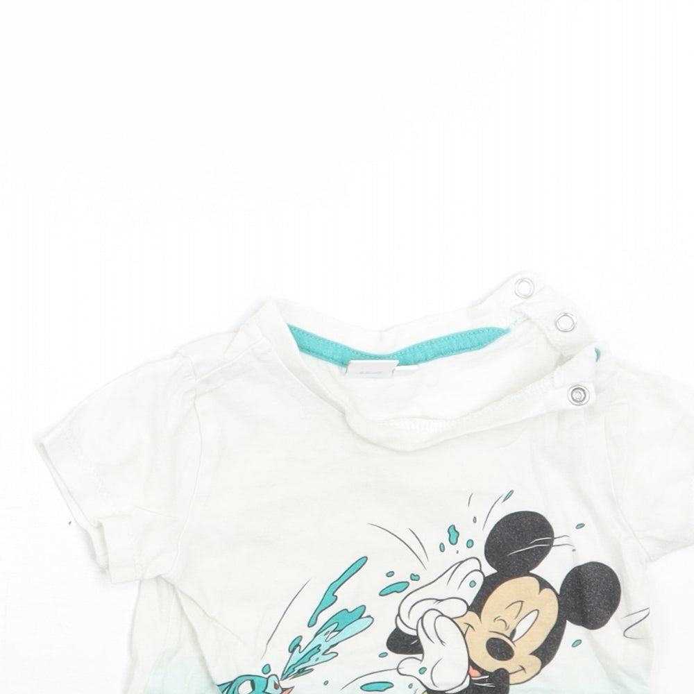 Disney Baby Boys Blue   Basic T-Shirt Size 12 Months
