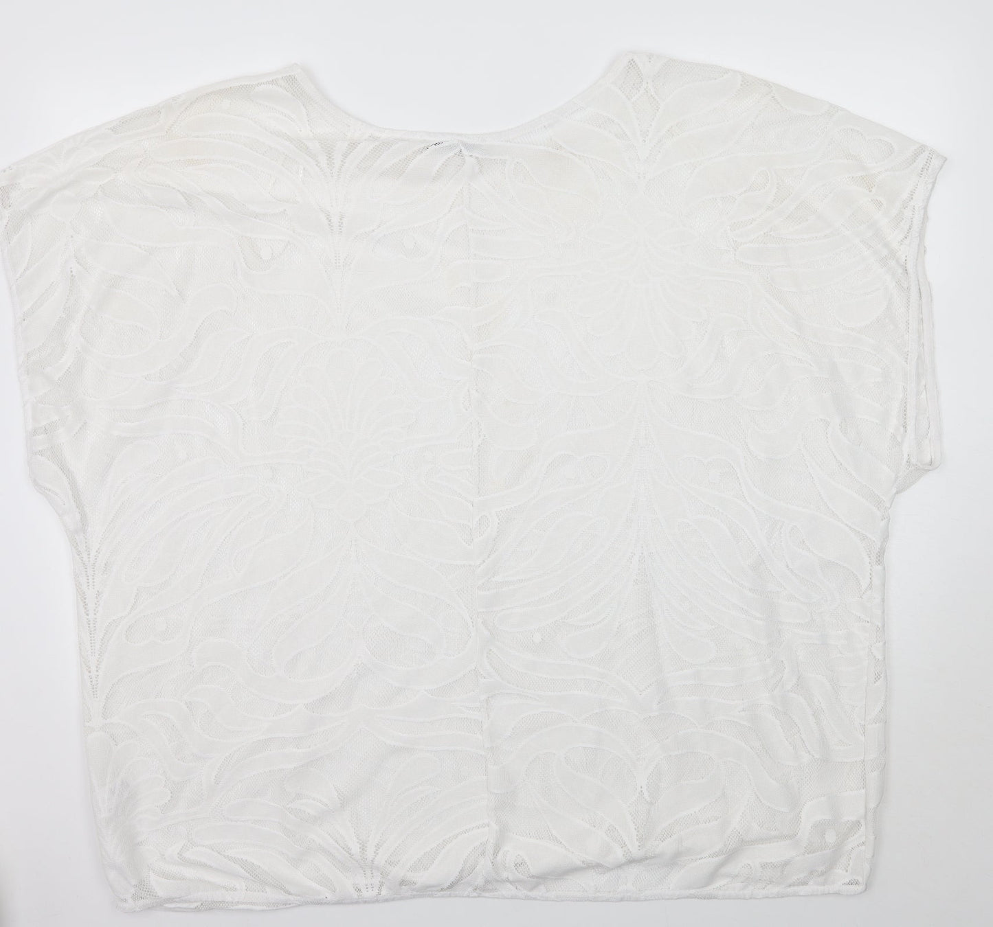 Marks and Spencer Womens White Floral  Basic Blouse Size XL