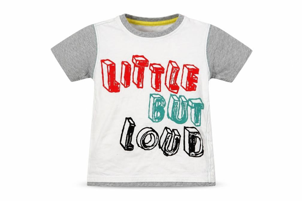 Cherokee Boys White   Basic T-Shirt Size 4-5 Years