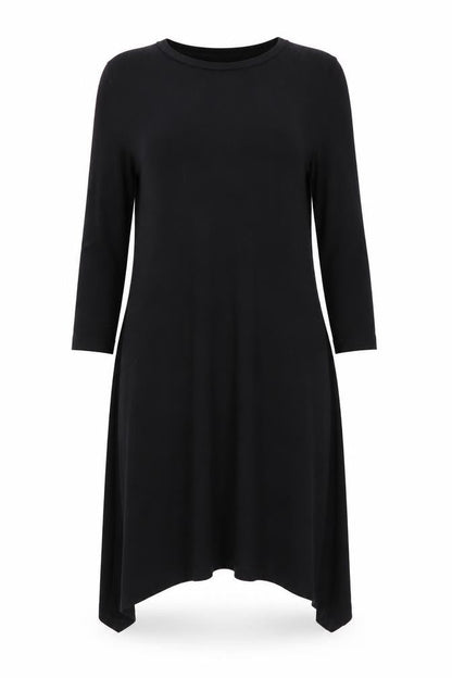 Front view of Atmosphere women’s black a-line, size UK 4