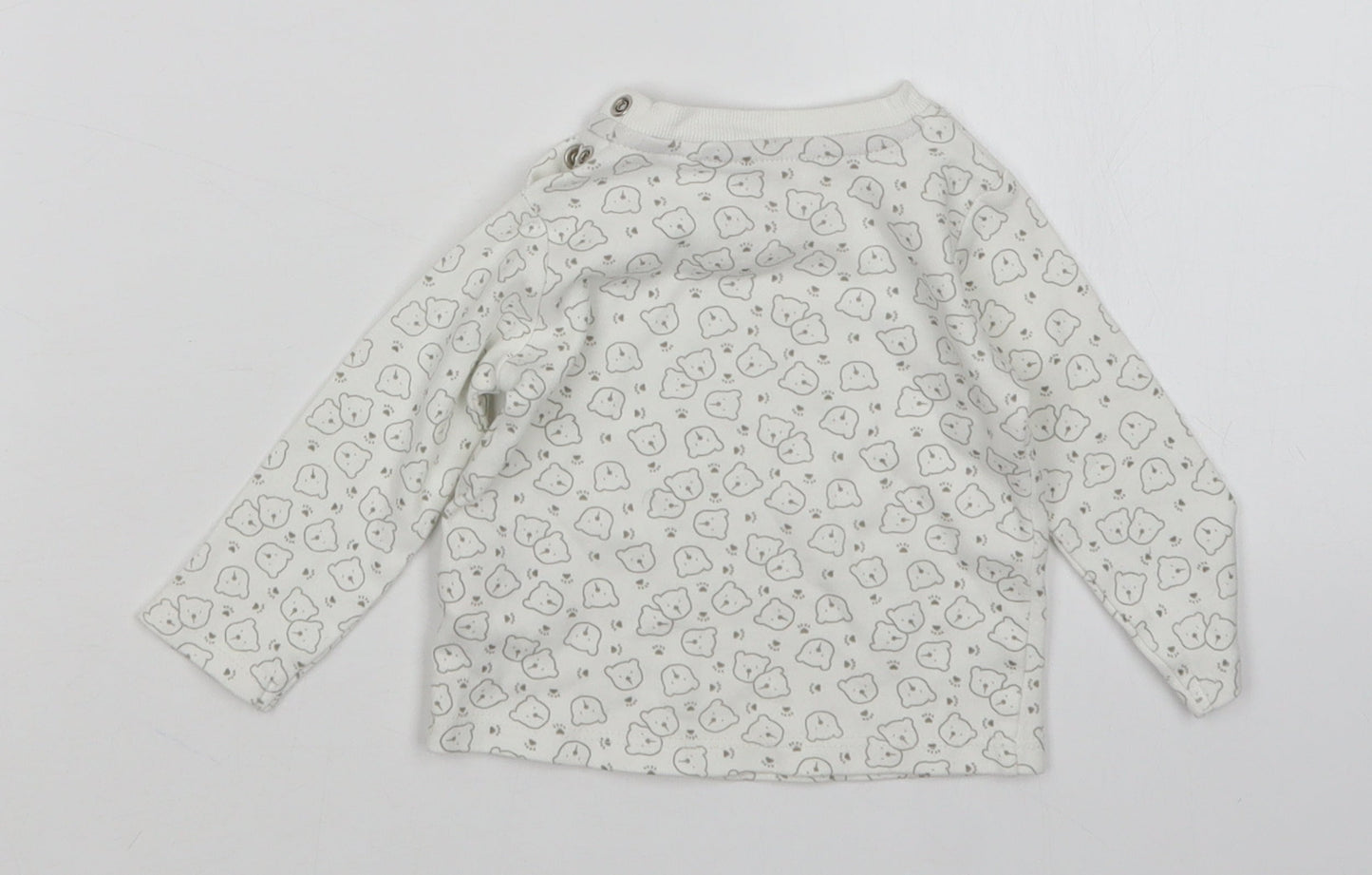 Lupilu Baby White Animal Print  Basic T-Shirt Size 3-6 Months