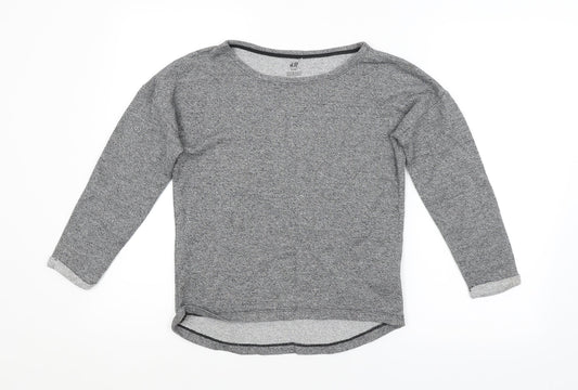 H&M Boys Grey   Pullover Sweatshirt Size 11-12 Years