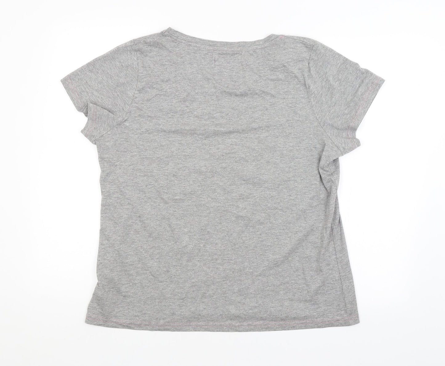 FOXBURY Womens Grey   Basic T-Shirt Size 16