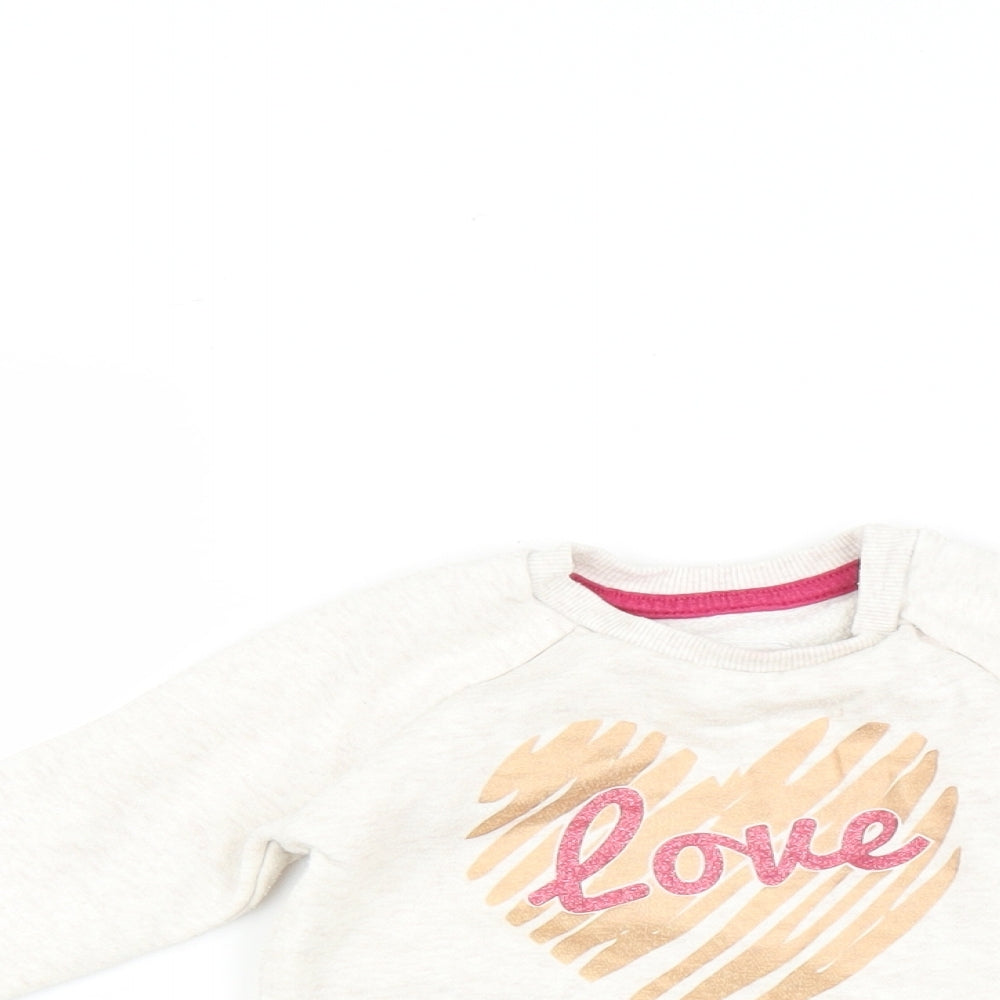 Primark Baby Beige   Pullover Jumper Size 9-12 Months  - Love