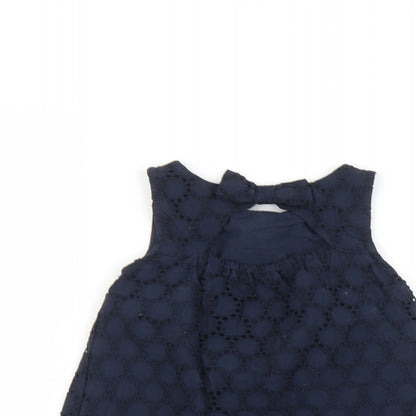 Close-up detail of Savannah Baby Blue Fit & Flare, size 12-18, Months