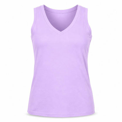 Front view of Ella j women’s purple basic t-shirt, size M