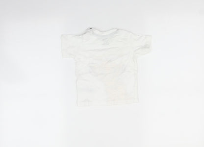 Back view of Primark Baby White Basic T-Shirt, size 6-9, Months - Simba