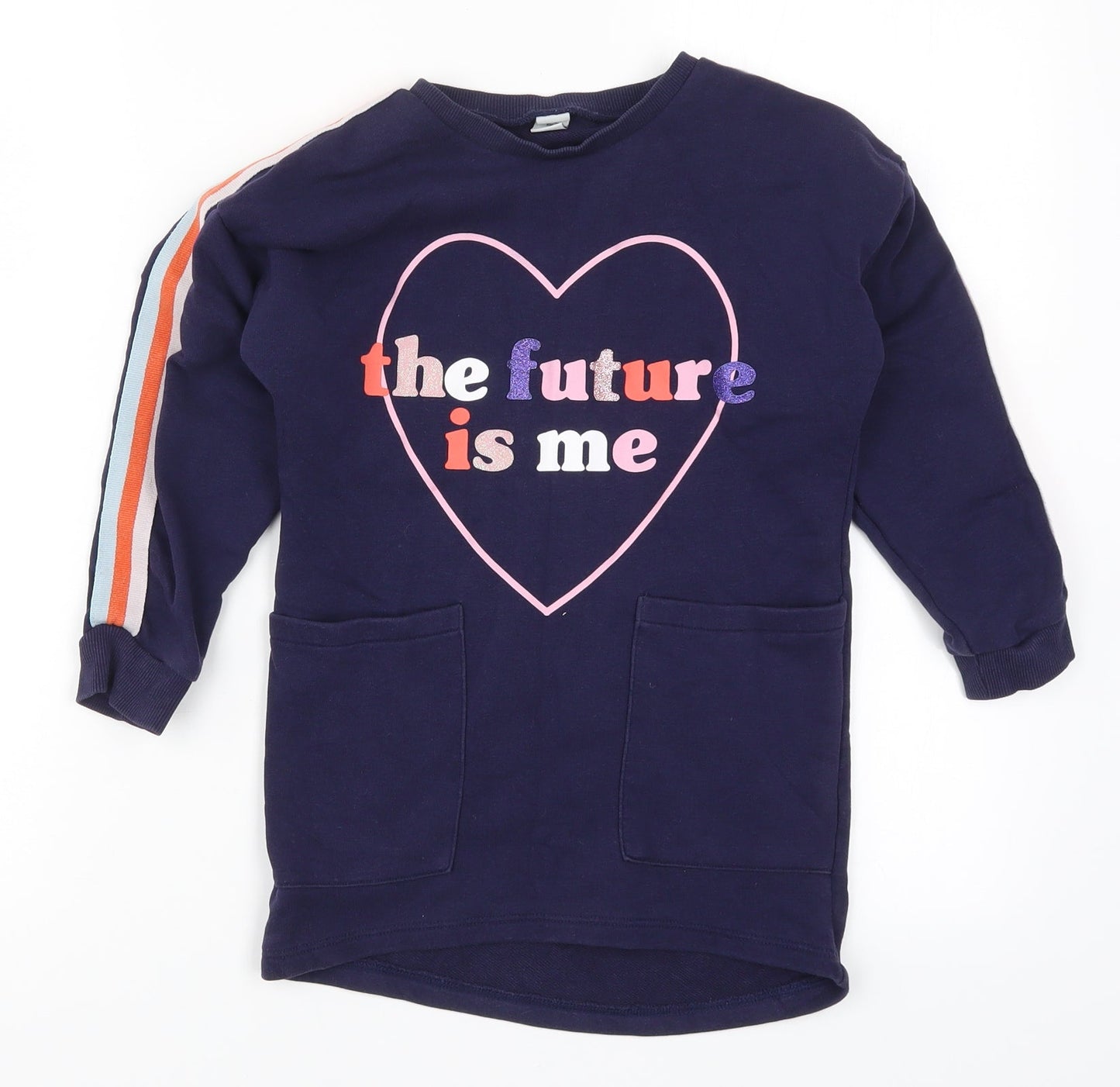 TU Girls Blue   Pullover Sweatshirt Size 7 Years  - The Future is Me