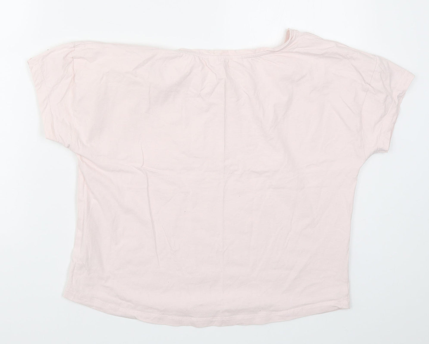 Boux Avenue Womens Pink Solid  Top Pyjama Top Size 12  - Be Kind to Yourself